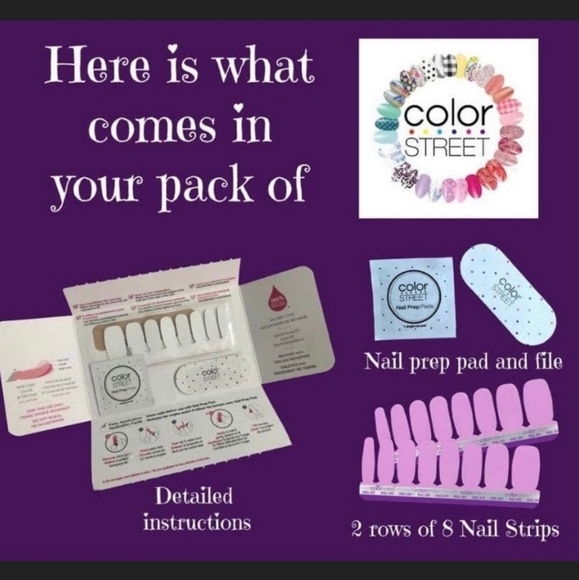 💅Color Street 💯 Real Nail Polish Strips 💅 Storm Watch - Unicorn Set - Picture 9 of 9